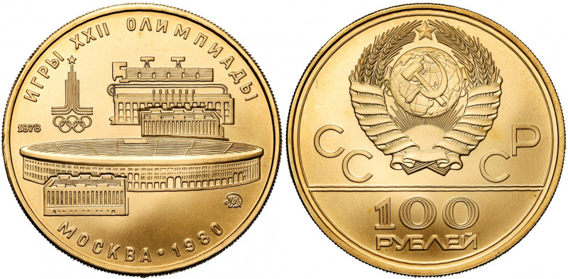RUSSIE, U.R.S.S. (1917-1991), AV 100 roubles, 1978. Jeux Olympiques de Moscou. F...