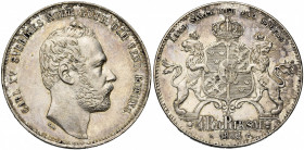SUEDE, Karl XV (1859-1872), AR 4 riksdaler riksmynt, 1862. A.A.H. 15b; Dav. 356.
presque Superbe