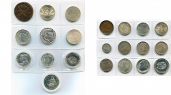 SCANDINAVIE, lot de 22 p.: Danemark, 2 kroner, 1899, 1916, 1953; 10 kroner, 1967, 1972; 200 kroner, 1993, 1995; Islande, 1000 kronur, 2000; Norvège, 5...