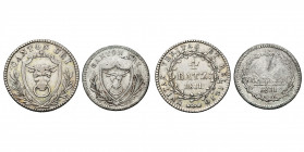 SUISSE, URI, Canton, lot de 2 p.: 4 Batzen et 1 Batzen 1811. D.T. 75, 77.
Très Beau et Beau