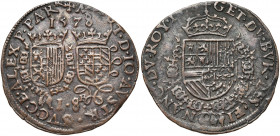 PAYS-BAS MERIDIONAUX, Cu jeton, 1578. Bureau des Finances - Mort de Don Juan d''Autriche et arrivée d''Alexandre Farnèse. D/ + MORT· D· IO· AVSTR· SVC...