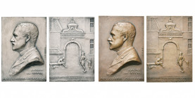 BELGIQUE, médaille, 1911 (1912), Devreese. Alphonse de Witte (1851-1911) - Société des amis de la médaille d''art. D/ B. à g. R/ Vue de la porte de l'...