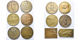 BELGIQUE, lot de 12 médailles relatives à la guerre 1914-1918: 1914, Violation de la Neutralité belge, Bombardement de Namur, Résistance de Liège, Rés...