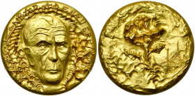 FRANCE, AV médaille, 1967, Dali. Hommage à Conrad Adenauer. D/ T. de f. R/ Rose. 38,00g Rare Titre 0,900. Ecrin et certificat.
Fleur de Coin
