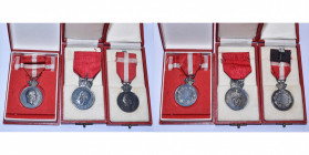 lot de 3 médailles de récompense de Maisons royales en argent: Danemark, "Kongelinge Beloningsmedaille" à l’effigie de Frédéric IX (1947-1972), deux e...