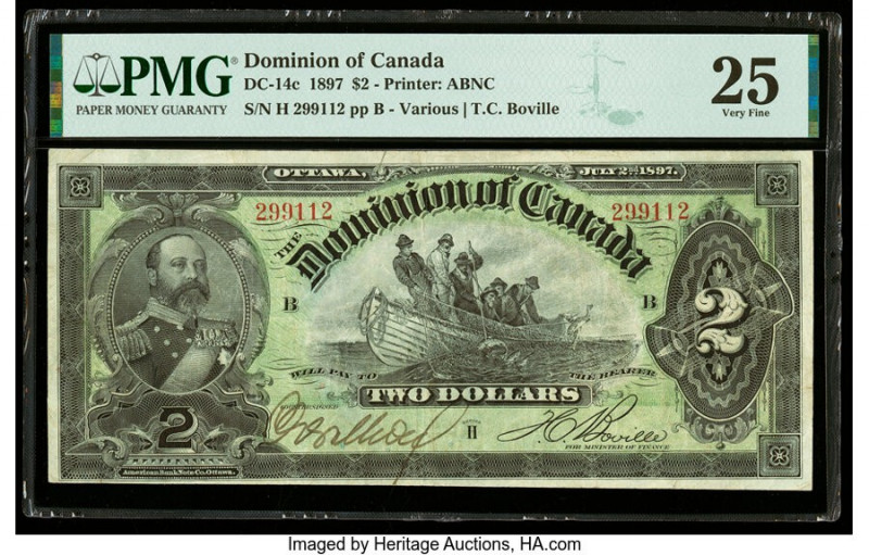 Canada Dominion of Canada $2 2.7.1897 DC-14c PMG Very Fine 25. 

HID09801242017
...