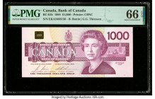Canada Bank of Canada $1000 1988 Pick 100b BC-61b PMG Gem Uncirculated 66 EPQ. 

HID09801242017

© 2020 Heritage Auctions | All Rights Reserved