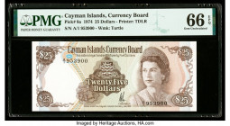 Cayman Islands Currency Board 25 Dollars 1974 (ND 1981) Pick 8a PMG Gem Uncirculated 66 EPQ. 

HID09801242017

© 2020 Heritage Auctions | All Rights R...