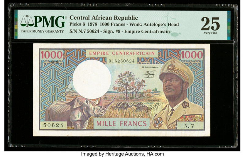Central African Republic Banque des Etats de l'Afrique Centrale 1000 Francs 1.4....