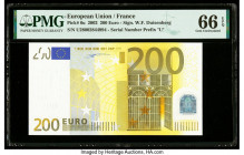 European Union Central Bank, France 200 Euro 2002 Pick 6u PMG Gem Uncirculated 66 EPQ. 

HID09801242017

© 2020 Heritage Auctions | All Rights Reserve...
