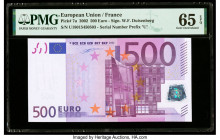 European Union Central Bank, France 500 Euro 2002 Pick 7u PMG Gem Uncirculated 65 EPQ. 

HID09801242017

© 2020 Heritage Auctions | All Rights Reserve...