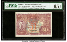 Malaya Board of Commissioners of Currency 50 Cents 1.7.1941 (ND 1945) Pick 10b KNB10b-d PMG Gem Uncirculated 65 EPQ. As made inclusion.

HID0980124201...