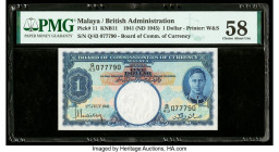 Malaya Board of Commissioners of Currency 1 Dollar 1941 (ND 1945) Pick 11 KNB11 PMG Choice About Unc 58. 

HID09801242017

© 2020 Heritage Auctions | ...