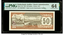 Netherlands Antilles Bank van de Nederlandse Antillen 50 Gulden 1.6.1972 Pick 11b PMG Choice Uncirculated 64. 

HID09801242017

© 2020 Heritage Auctio...