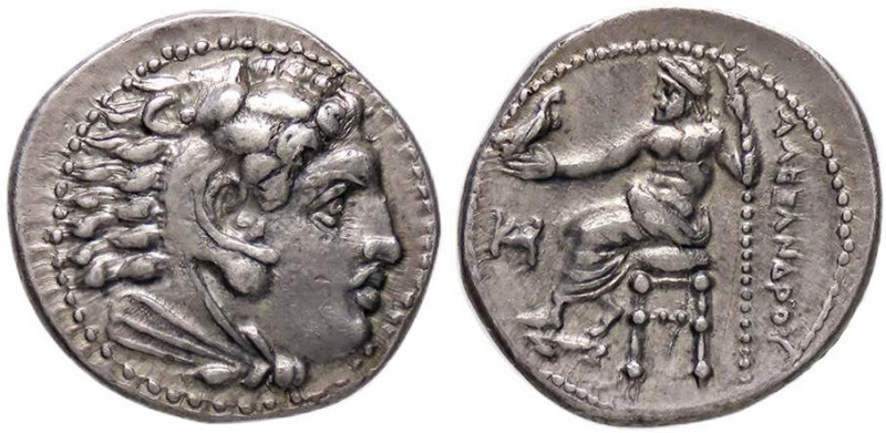 GRECHE - RE DI MACEDONIA - Alessandro III (336-323 a.C.) - Dracma Sear 6731 var....