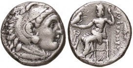 GRECHE - RE DI MACEDONIA - Alessandro III (336-323 a.C.) - Dracma Sear 6731 var. (AG g. 3,97) Porosità
BB

Porosità