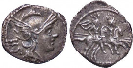 ROMANE REPUBBLICANE - ANONIME - Monete senza simboli (dopo 211 a.C.) - Sesterzio B. 4; Cr. 44/7 (AG g. 1,03)
BB