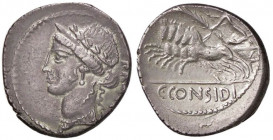 ROMANE REPUBBLICANE - CONSIDIA - C. Considius Paetus (46 a.C.) - Denario B. 7; Cr. 465/4 (AG g. 4,17)
SPL
