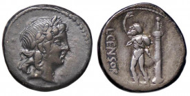 ROMANE REPUBBLICANE - MARCIA - L. Marcius Censorinus (82 a.C.) - Denario B. 24; Cr. 363/1 (AG g. 3,86)
BB+