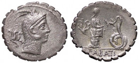 ROMANE REPUBBLICANE - ROSCIA - L. Roscius Fabatus (64 a.C.) - Denario serrato B. 3; Cr. 412/1 (AG g. 3,64)
BB+