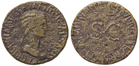 ROMANE IMPERIALI - Agrippina Madre (moglie di Germanico e madre di Caligola) - Sesterzio C. 3 (8 Fr.); RIC 102 (AE g. 23,09)
qMB