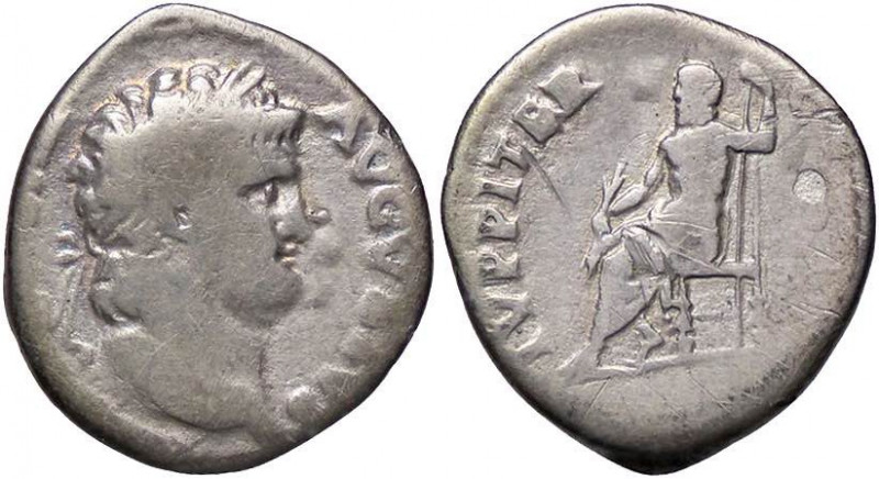 ROMANE IMPERIALI - Nerone (54-68) - Denario C. 119; RIC 45 (AG g. 3,02)
MB