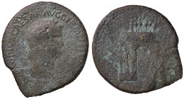 ROMANE IMPERIALI - Nerone (54-68) - Sesterzio C. 307 (12 Fr.) (AE g. 20,46)Zecca di Lugdunum
MB

Zecca di Lugdunum -