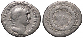 ROMANE IMPERIALI - Vespasiano (69-79) - Denario C. 516; RIC 66b (AG g. 3,08)
qBB/MB+