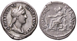 ROMANE IMPERIALI - Sabina (moglie di Adriano) - Denario C. 12; RIC 398 (AG g. 3,23)
BB+