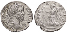 ROMANE IMPERIALI - Settimio Severo (193-211) - Denario (AG g. 3,1)
BB+/qBB