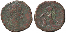 ROMANE IMPERIALI - Settimio Severo (193-211) - Sesterzio C. 33 (20 Fr.); RIC 677 (AE g. 19,17)
meglio di MB
