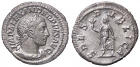 ROMANE IMPERIALI - Alessandro Severo (222-235) - Denario C. 543; RIC 254 (AG g. 2,77)
SPL+
