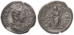 ROMANE IMPERIALI - Giulia Mamea (madre di A. Severo) - Denario C. 5; RIC 331 (AG g. 2,6)
qSPL