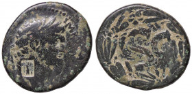 ROMANE PROVINCIALI - Nerone (54-68) - AE 24 (AE g. 12,89) Contromarca al D/
meglio di MB

Contromarca al D/