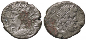 ROMANE PROVINCIALI - Nerone (54-68) - Tetradracma (Alessandria) Dattari 255; RPC 5297 (MI g. 10,93) Sedimenti
meglio di MB

Sedimenti