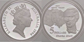 ESTERE - AUSTRALIA - Elisabetta II (1952) - 5 Dollari 1994 - Charles Stuart Kr. 265 AG
FS