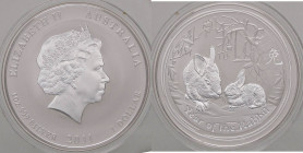 ESTERE - AUSTRALIA - Elisabetta II (1952) - Dollaro 2011 - Anno del coniglio Kr. 1475 AG
FS