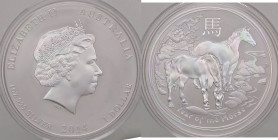 ESTERE - AUSTRALIA - Elisabetta II (1952) - Dollaro 2014 - Anno del cavallo Kr. 2111 AG
FS