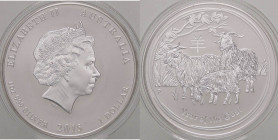 ESTERE - AUSTRALIA - Elisabetta II (1952) - Dollaro 2015 - Anno della capra AG
FS