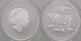 ESTERE - AUSTRALIA - Elisabetta II (1952) - Dollaro 2019 - Anno del maiale AG
FS