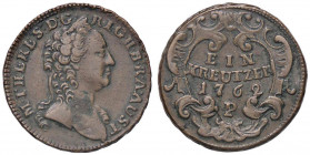 ESTERE - AUSTRIA - Maria Teresa e Francesco I (1740-1765) - Kreuzer 1762 P Kr. 1997 CU
BB+