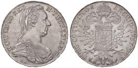 ESTERE - AUSTRIA - Maria Teresa (vedova) (1765-1780) - Tallero 1780 AG Riconio
qFDC

Riconio -