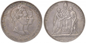 ESTERE - AUSTRIA - Francesco Giuseppe (1848-1916) - 2 Gulden 1854 Kr. M3 AG Matrimonio
BB+

Matrimonio -