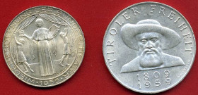 ESTERE - AUSTRIA - Seconda Repubblica (1945) - 25 Scellini 1955 Kr. 2880 AG Assieme a 50 scellini 1959 (SPL) - Lotto di 2 monete
FDC

Assieme a 50 ...