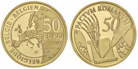 ESTERE - BELGIO - Alberto II (1993) - 50 Euro 2007 (AU g. 6,22)AU999 In confezione
FS

AU999 - In confezione