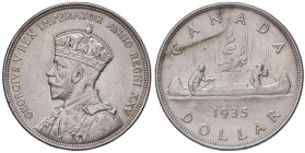 ESTERE - CANADA - Giorgio V (1910-1936) - Dollaro 1935 Kr. 30 AG
SPL