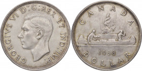 ESTERE - CANADA - Giorgio VI (1936-1952) - Dollaro 1938 Kr. 37 NC AG
SPL+