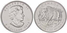 ESTERE - CANADA - Elisabetta II (1952) - 5 Dollari 2013 - Bufalo AG
FDC