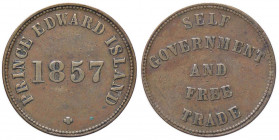 ESTERE - CANADA-PRINCE EDWARS ISLAND - Vittoria (1837-1901) - Token 1857 CU
BB+