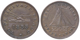 ESTERE - CANADA-UPPER CANADA - Vittoria (1837-1901) - Token 1833 CU da 1/2 penny
BB-SPL

da 1/2 penny -
